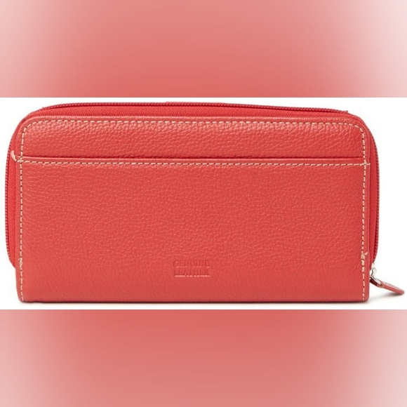 NWT All-in-One Leather Continental Wallet by MUNDI SMALL LEATHER GOODS - Picture 3 of 4